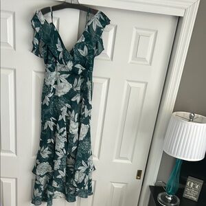 Floral Green Dress